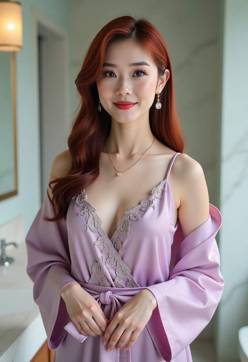 听见她说